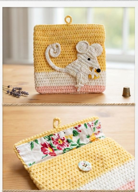 Mouse Crochet Pouch