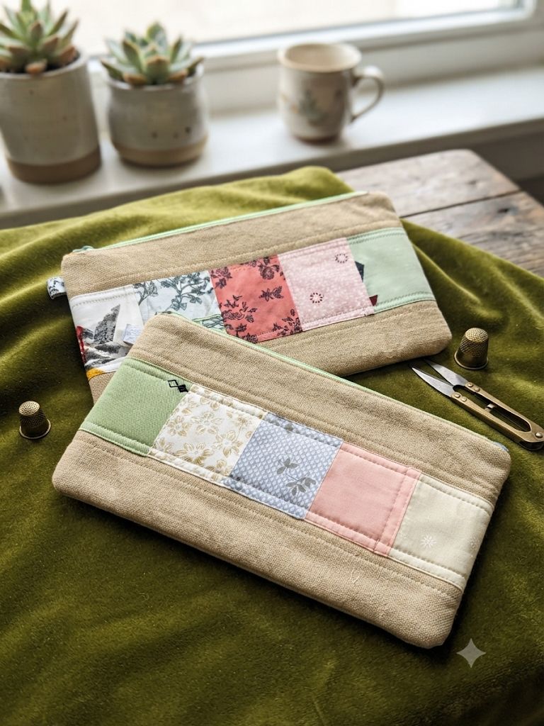 Patchwork Zip Pouch